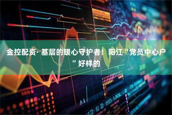 金控配资· 基层的暖心守护者！阳江“党员中心户”好样的